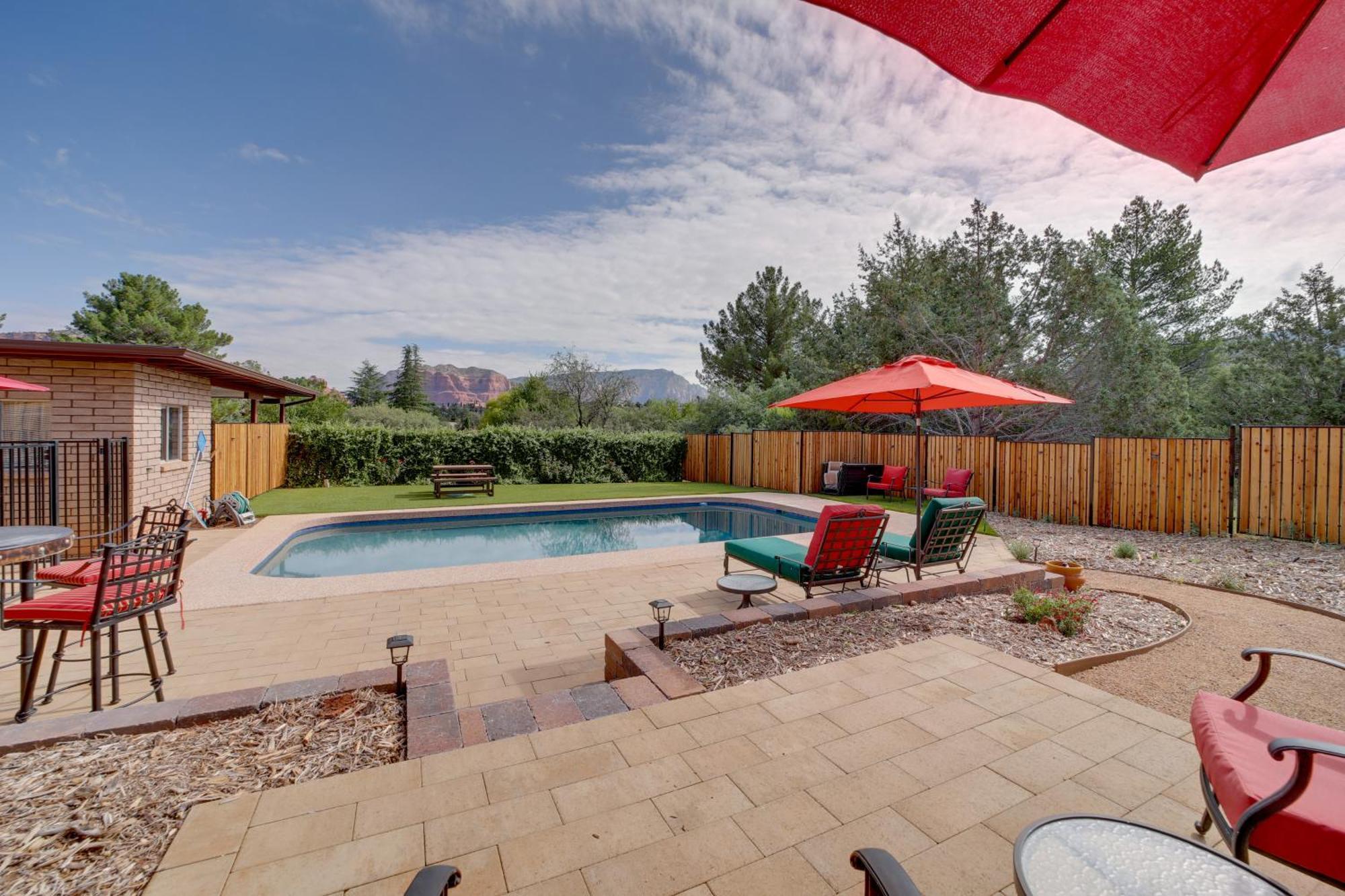 Sedona Home On 1 Acre With Pool And Red Rock Views! Exterior foto