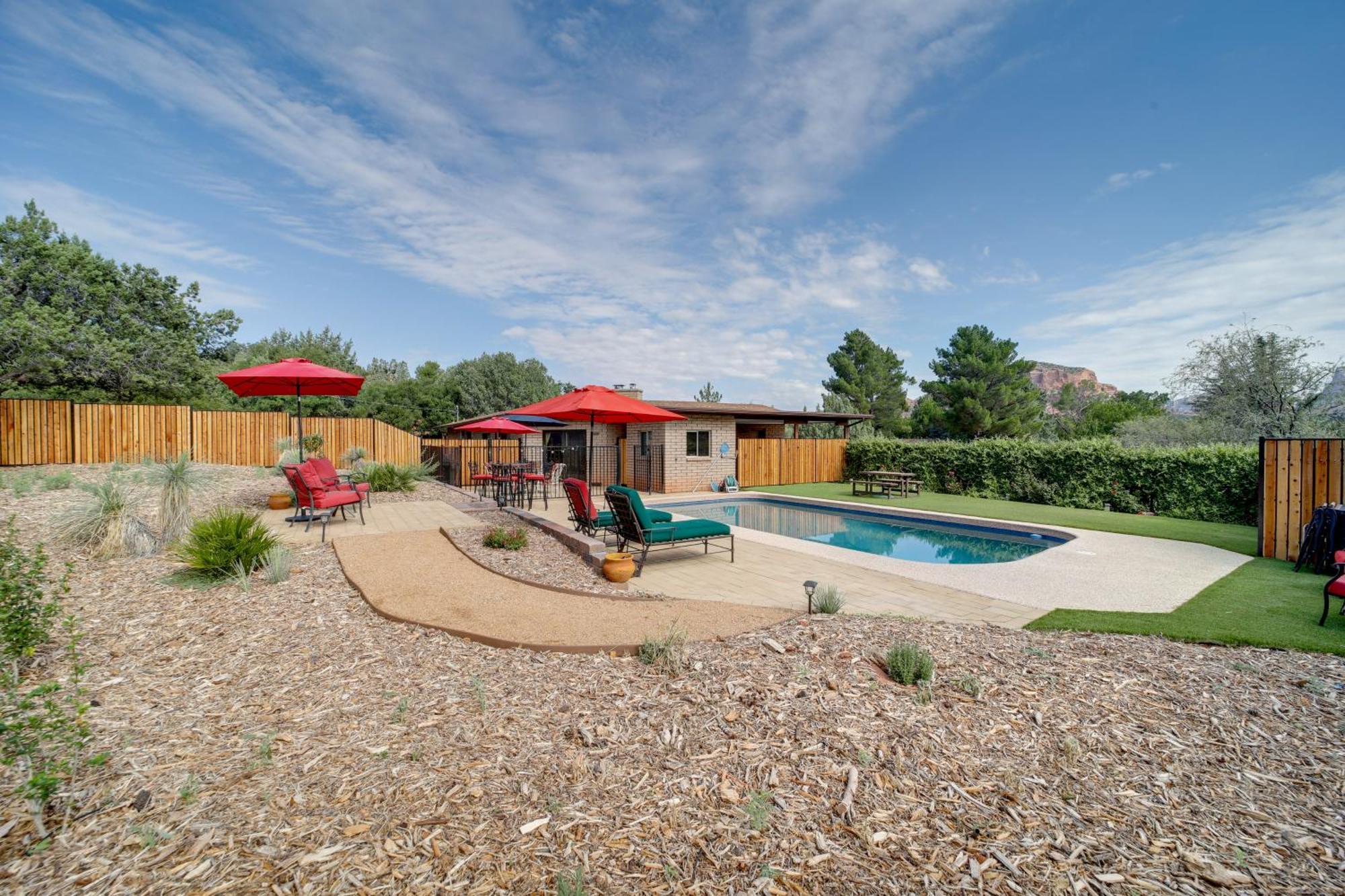 Sedona Home On 1 Acre With Pool And Red Rock Views! Exterior foto