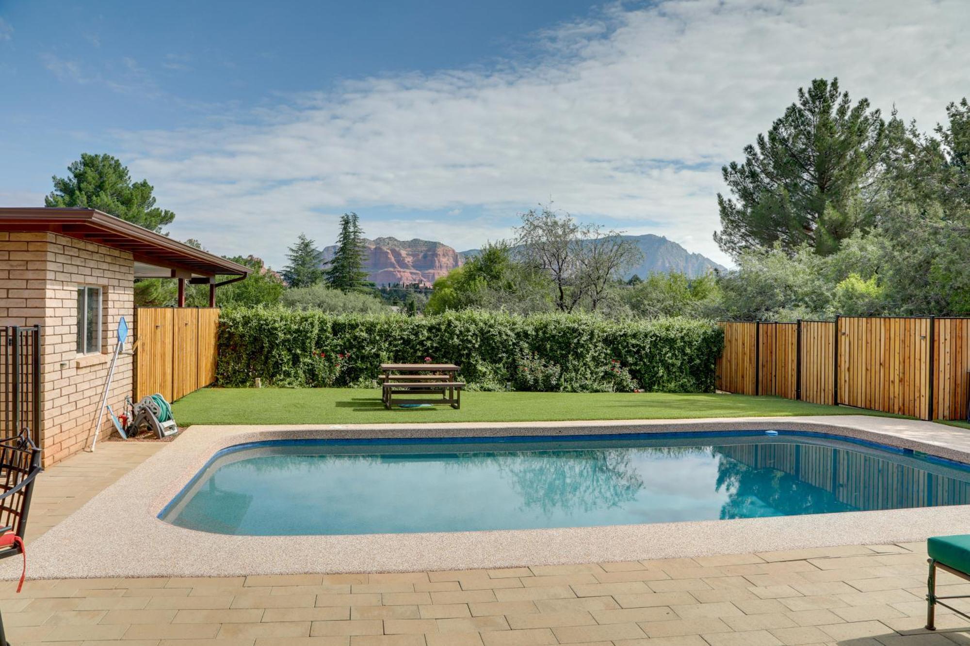 Sedona Home On 1 Acre With Pool And Red Rock Views! Exterior foto