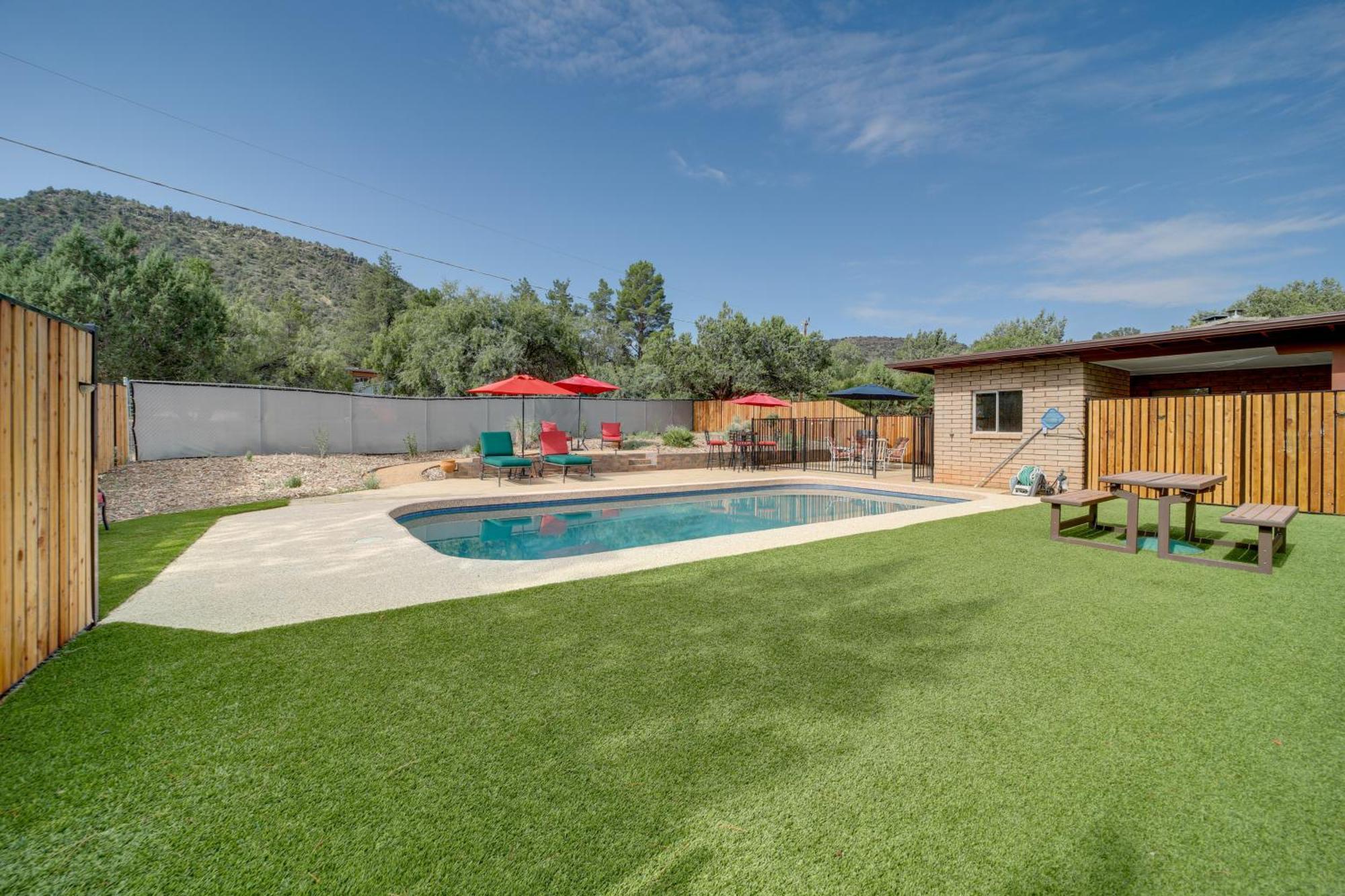 Sedona Home On 1 Acre With Pool And Red Rock Views! Exterior foto