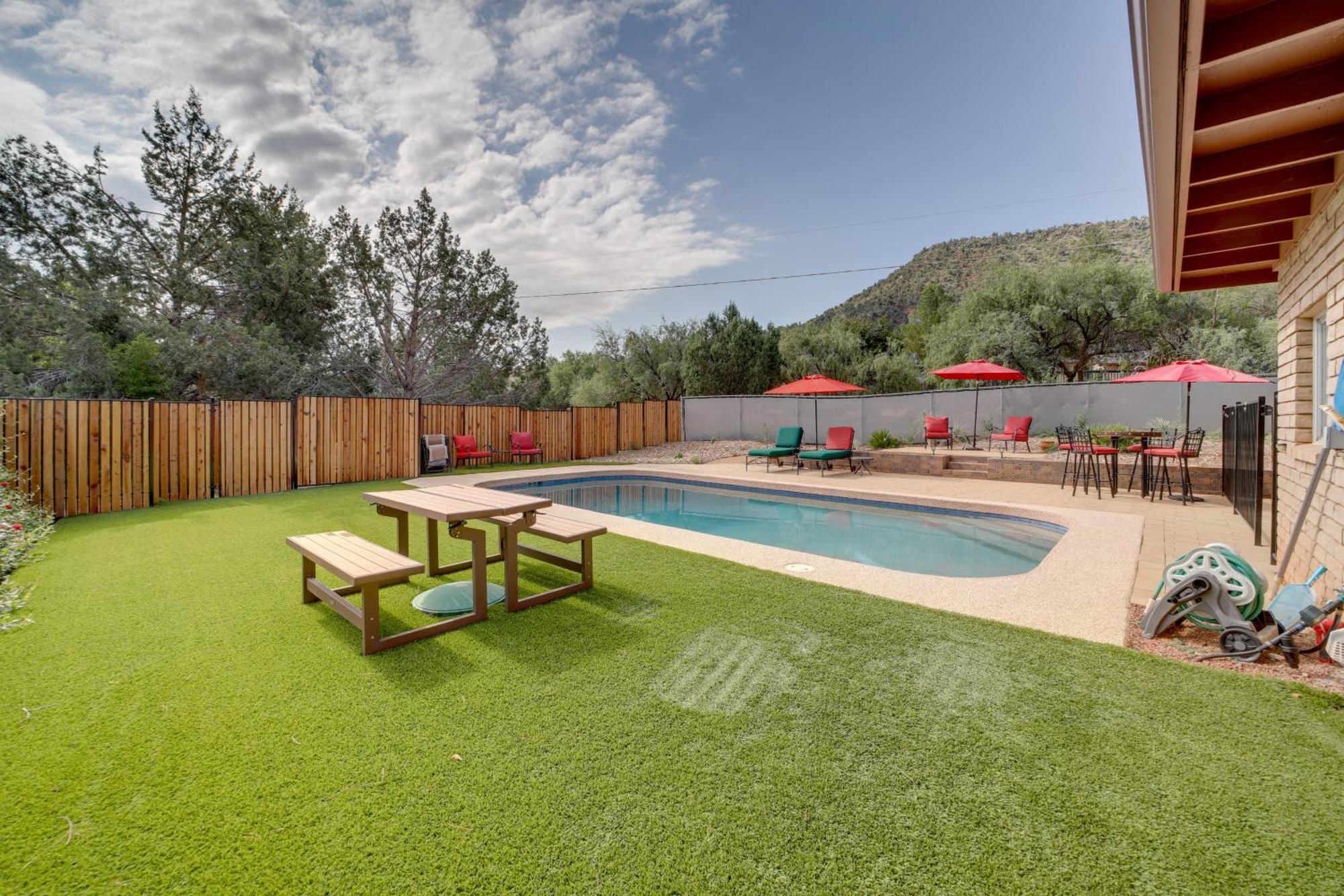 Sedona Home On 1 Acre With Pool And Red Rock Views! Exterior foto