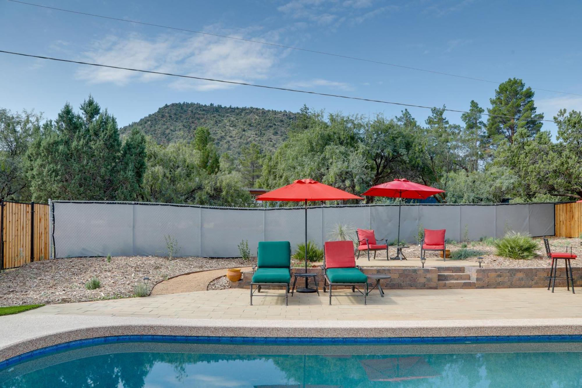 Sedona Home On 1 Acre With Pool And Red Rock Views! Exterior foto